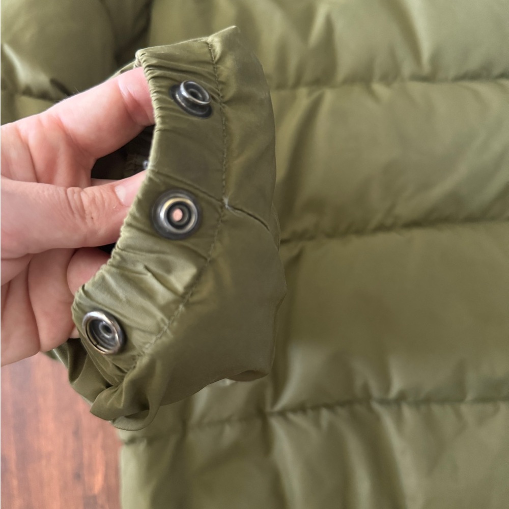 Polo Ralph Lauren Goose Down Green Jacket Coat Men’s M Medium Hood Hooded Zip - Picture 10 of 14
